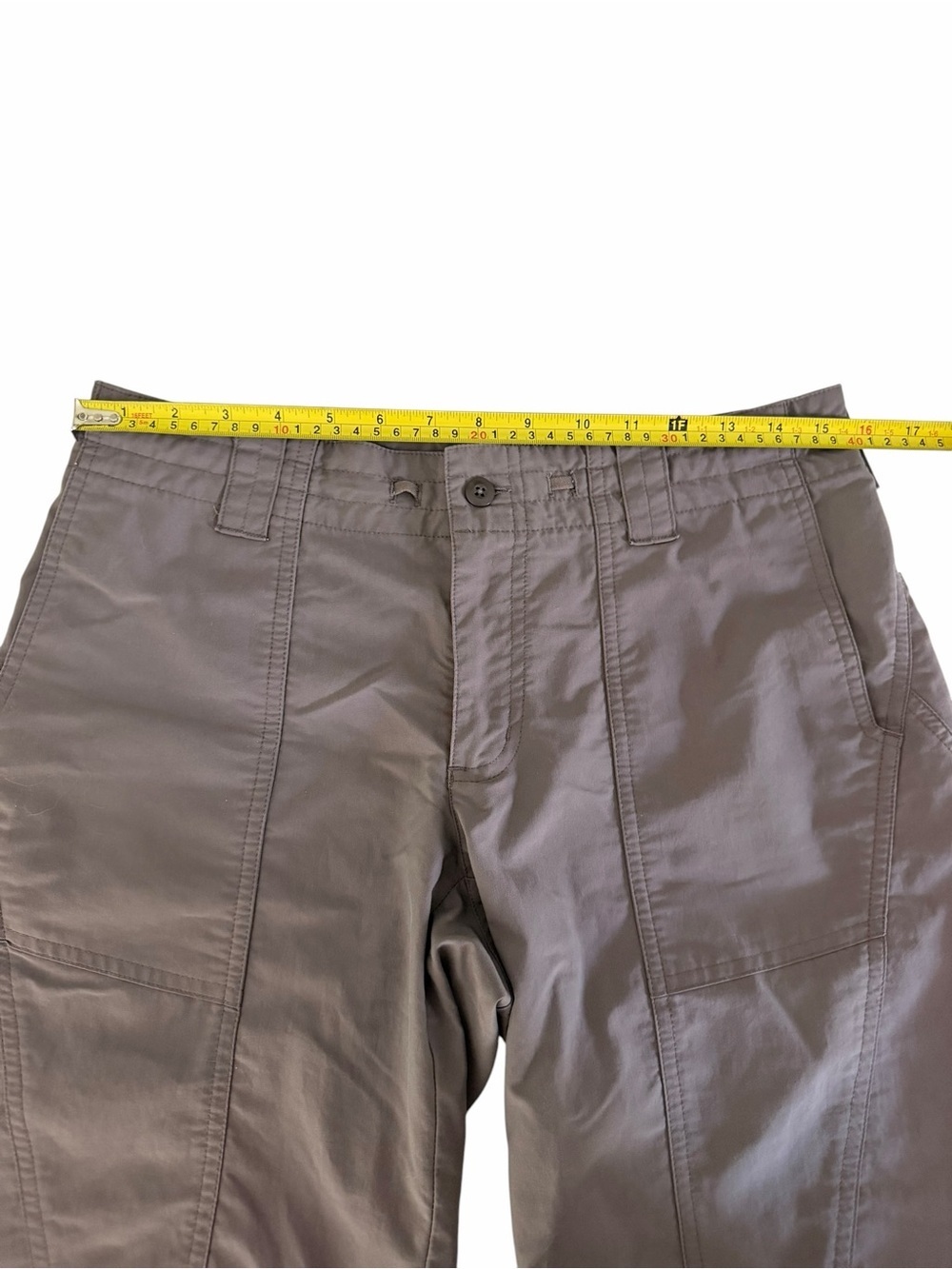 PATAGONIA Taupe/Prune Gray Hiking Shorts Outdoor Lightweight Women’s 8 - Picture 8 of 11